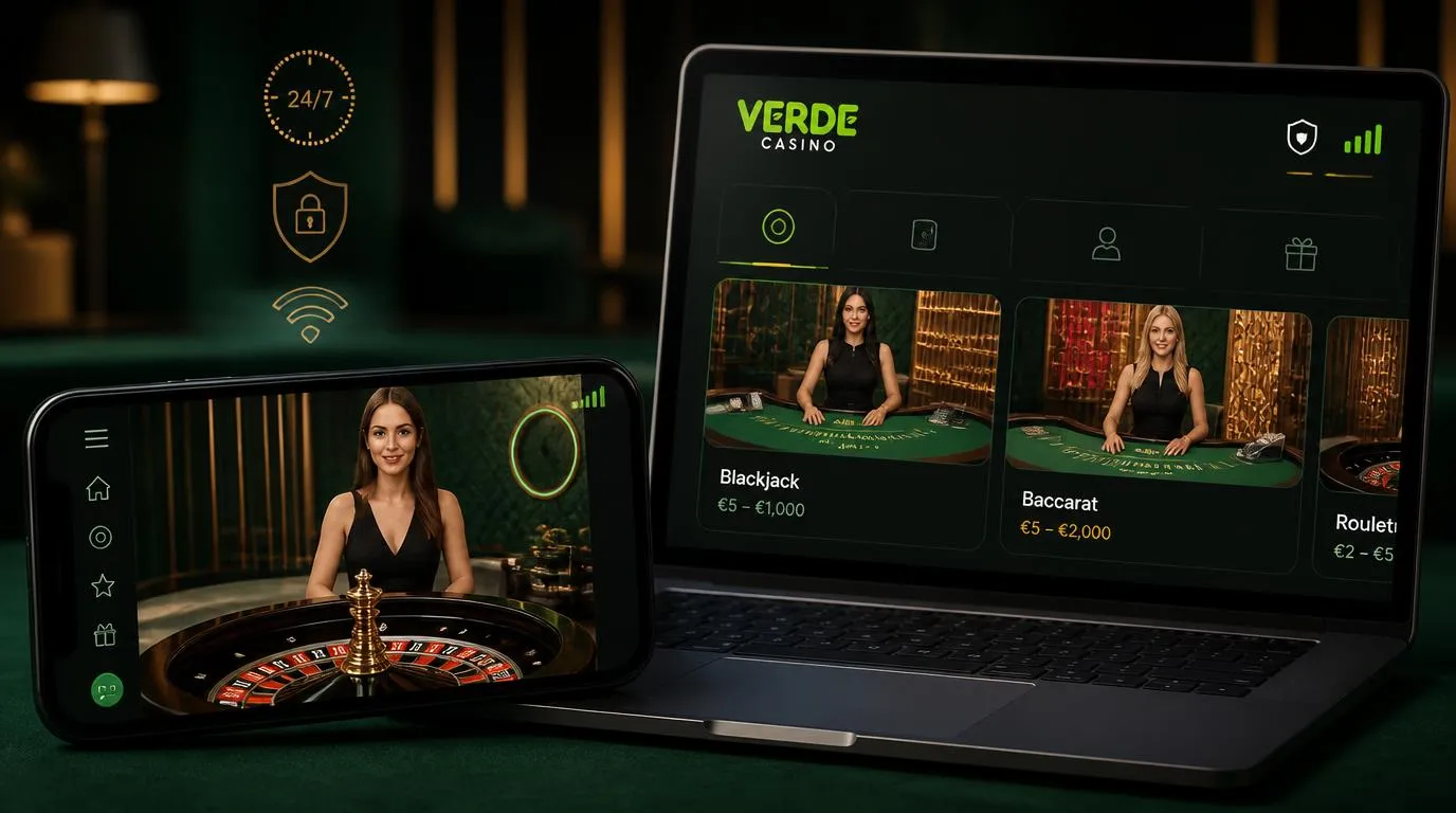 Live-Casino-Lobby auf einem Smartphone mit Roulette-Tisch und flexiblen Einsatzanzeigen